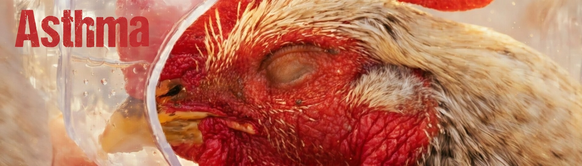 Rooster with nebulizer mask